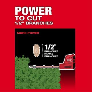 MW M12 FUEL 8 in. 12-Volt Lithium-Ion Brushless Cordless Hedge Trimmer Kit with 4.0 Ah 2.5 Ah Battery and Charger 2533-21-48-11-2425