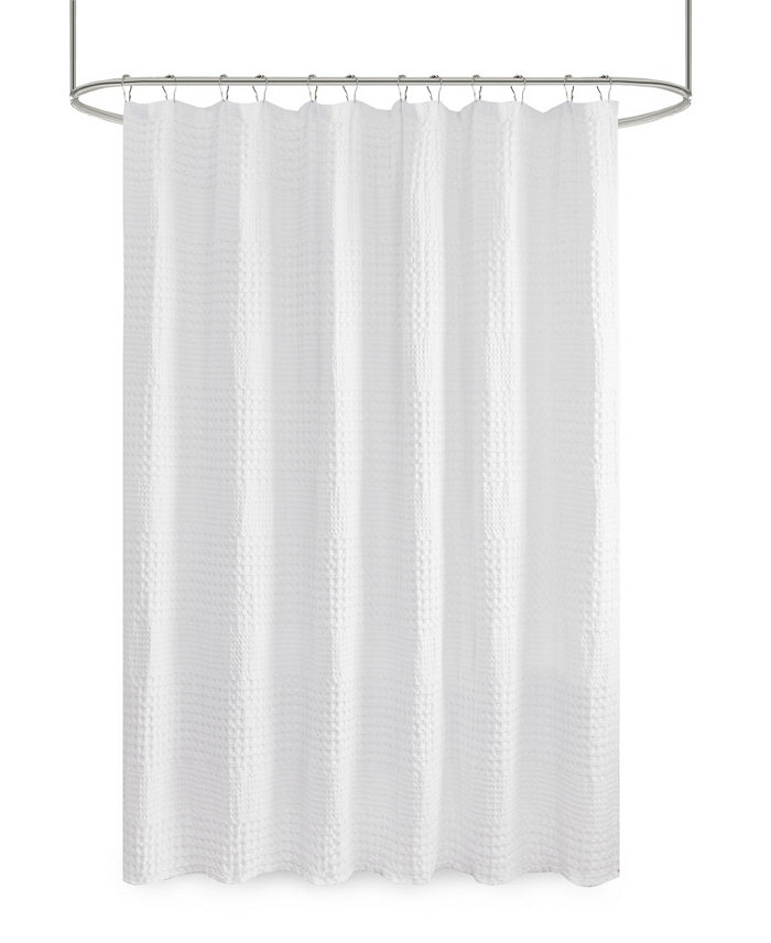 Madison Park Arlo Waffle Shower Curtain 72 x  72