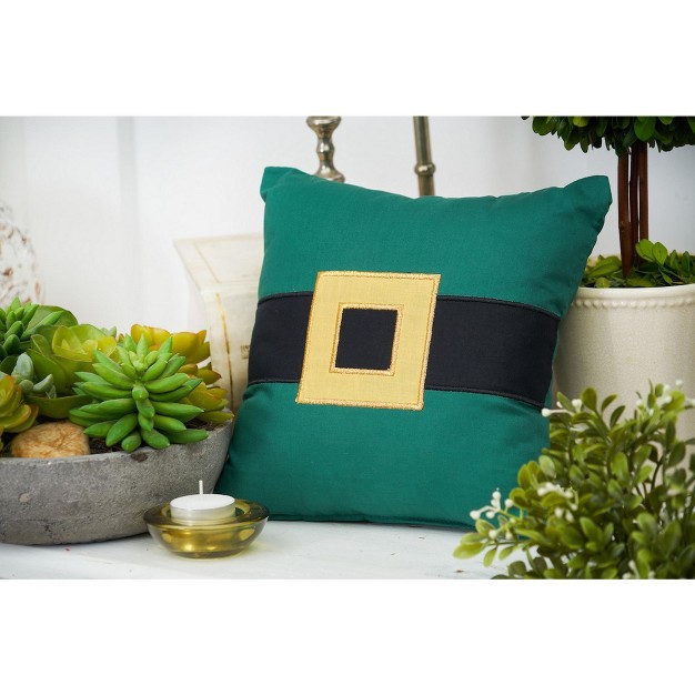 C amp f Home St Patrick x27 s Belt Embroidered 10 X 10 Inch Throw Pillow St Patrick x27 s Day Decorative Accent Covers For Couch And Bed