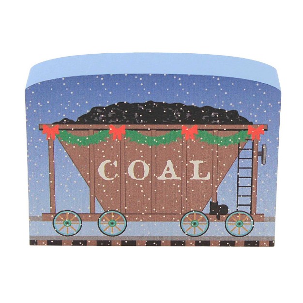 Cats Meow Village North Pole Train Coal Car 1 Wooden House 2 25 Inches Christmas 2021 Limited Edition 21 924 Wood Brown