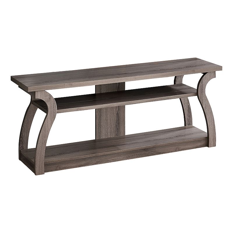 Monarch 60 Open Concept 3-Shelf TV Stand