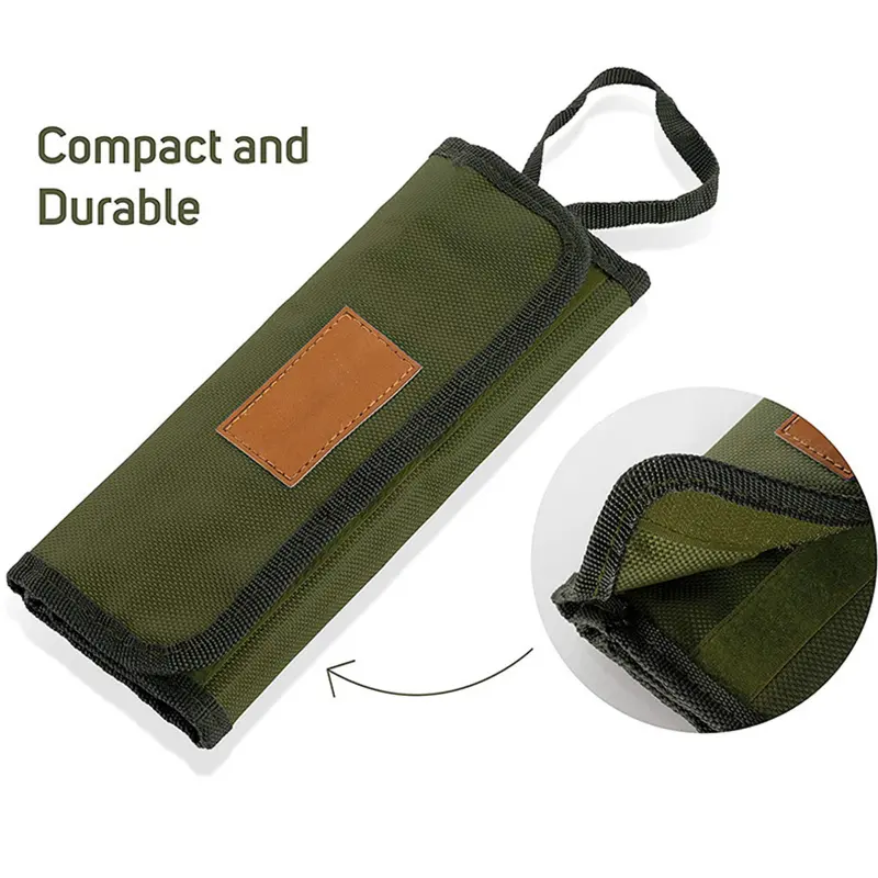 Portable Cutlery Bag Outdoor Picnic Tableware Organizer Home Dinnerware Storage Bag Utensil Pouch Case