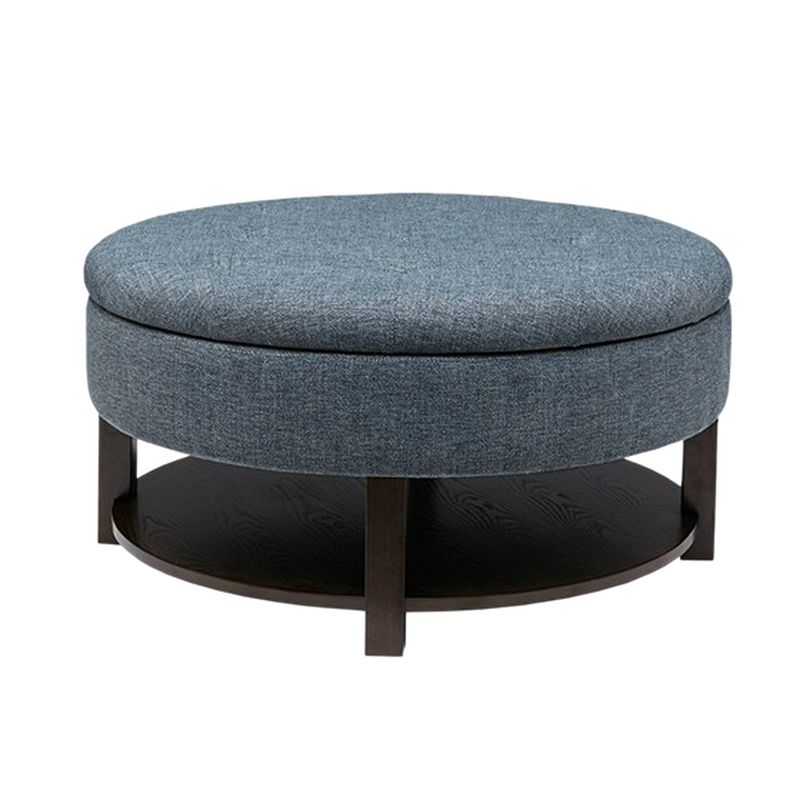 Madison Park Javier Round Storage Ottoman