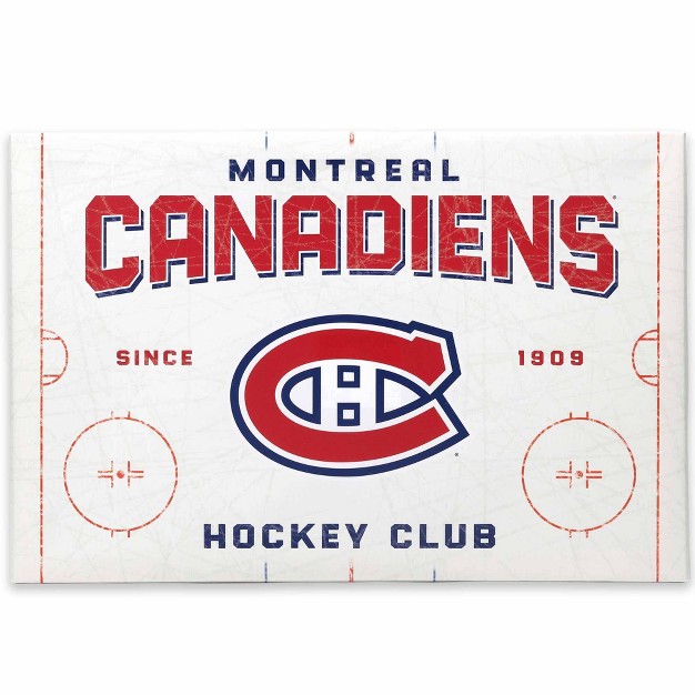 Nhl Montreal Canadians Rink Canvas