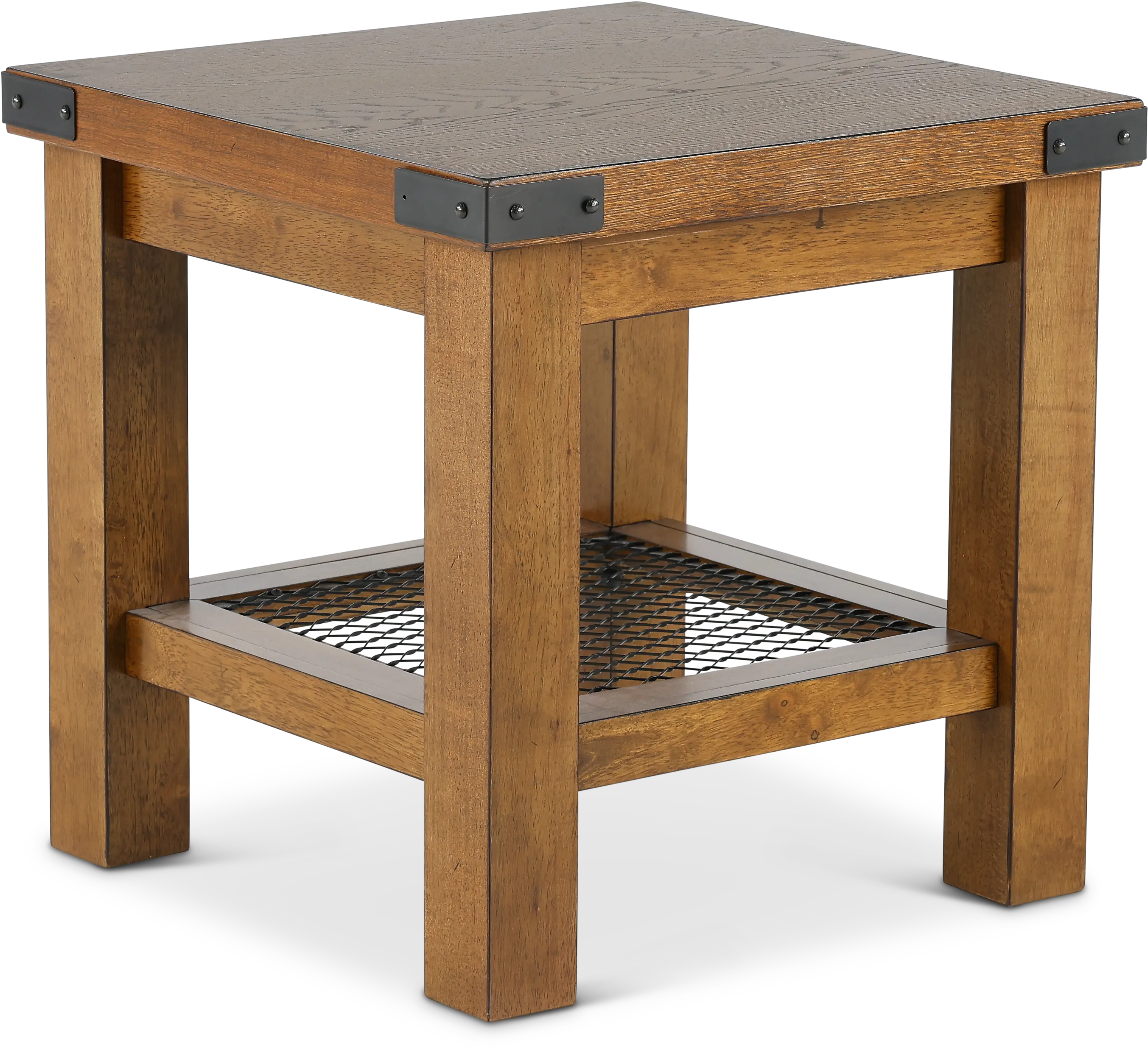 Hailee Rustic Brown End Table