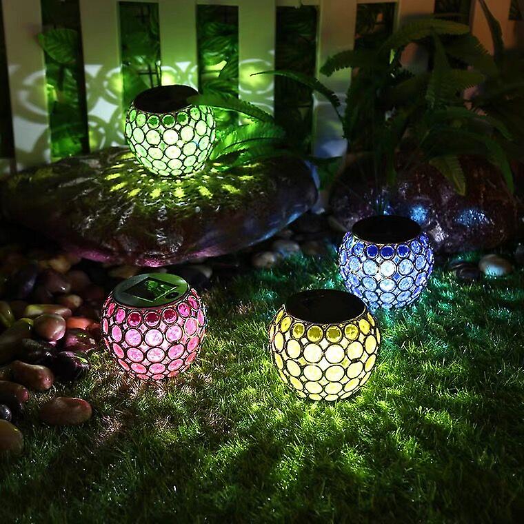 Outdoors Solar Led Hollow Light Lawn Lamp Waterproof Courtyard Landscape Street Solar Ball Lamp For Garden Decoration Lighting