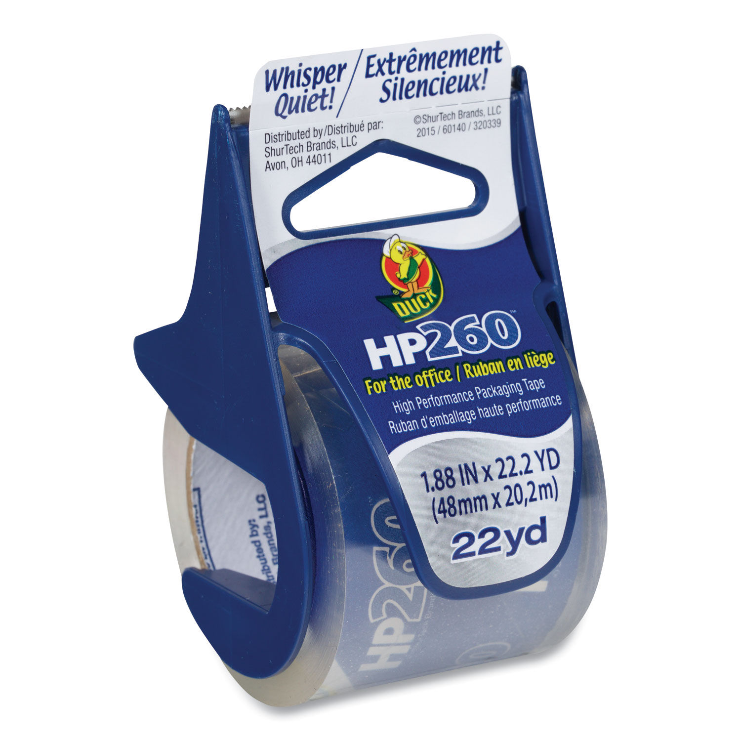 HP260 Packaging Tape with Dispenser by Duckandreg; DUC0007427