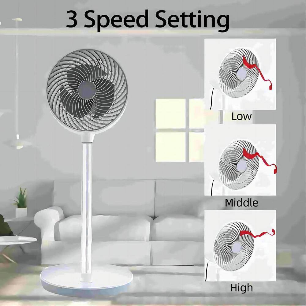 dubbin 7 in. Stand Fan 70 Oscillating Circulating Fan with Remote 3 Modes FXFAN-7016