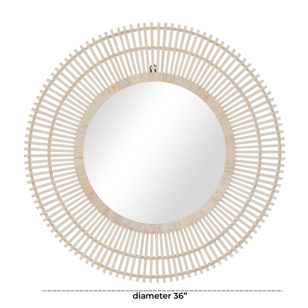 Rattan Bohemian Wall Mirror