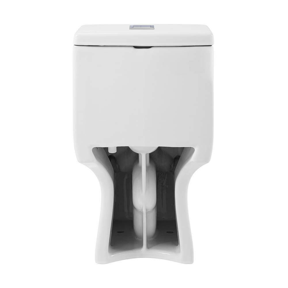 Swiss Madison Daxton 1-piece 1.11.6 GPF Dual Flush Elongated Toilet in White Seat Included SM-1T126