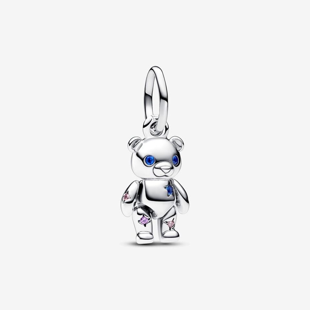 PANDORA  Movable Teddy Bear Dangle Charm