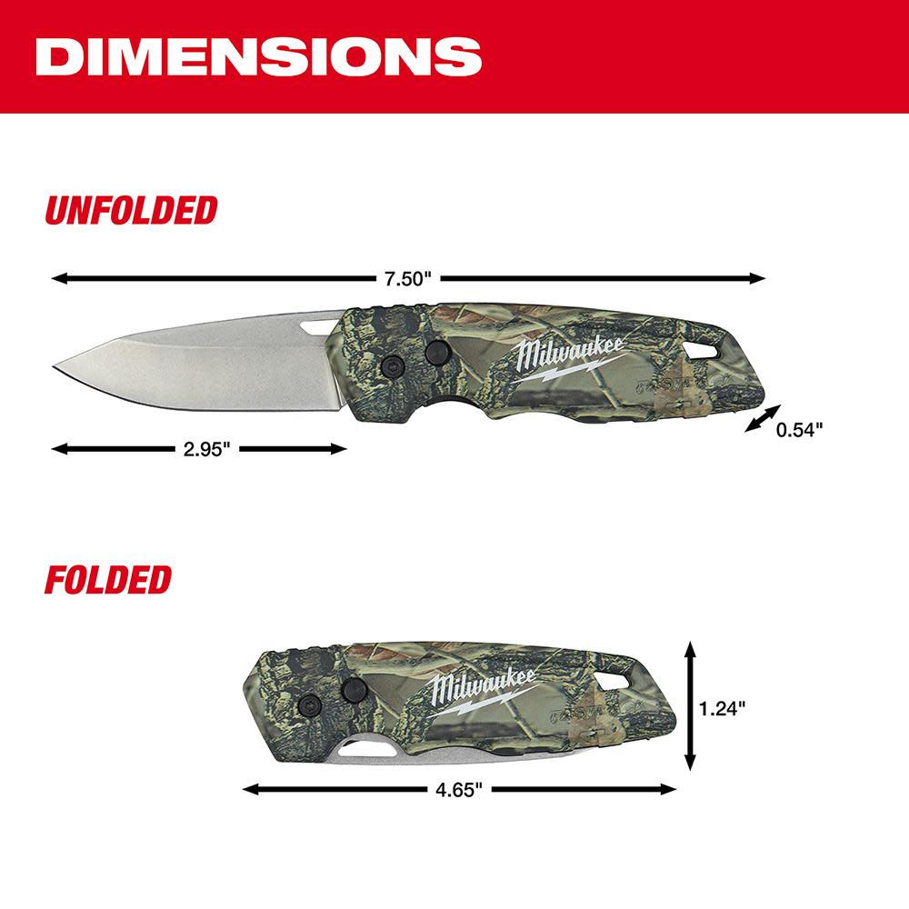 FASTBACK? Camo Folding Knife