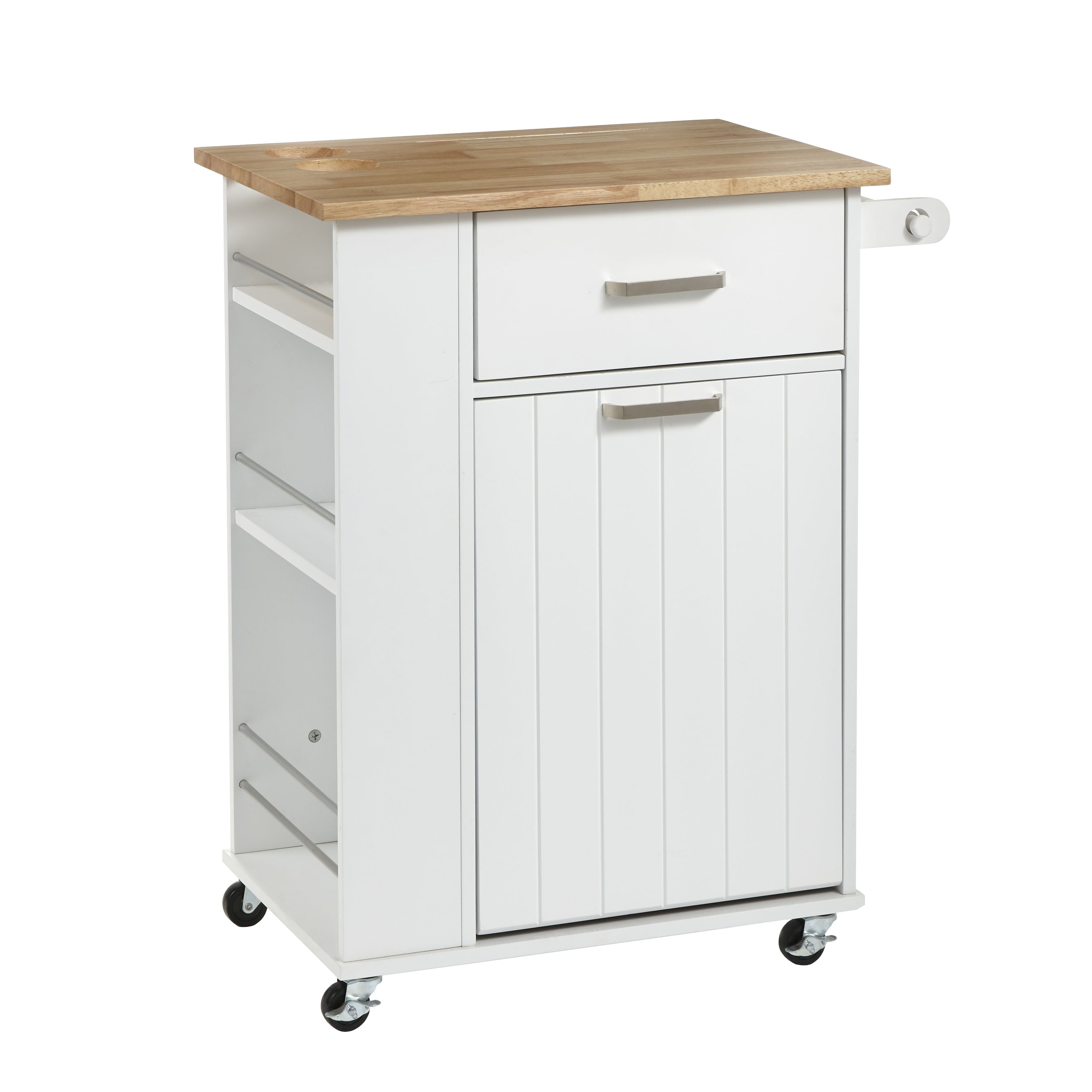 TMS Lima Kitchen Cart， White