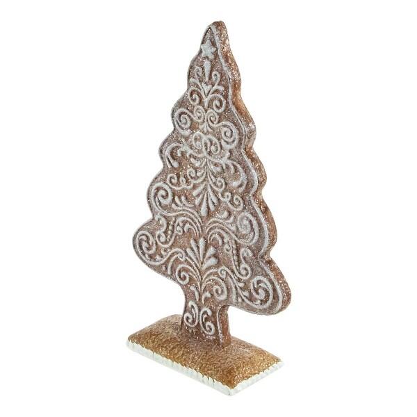 8.25 Glittered Gingrebread Tree Christmas Decoration