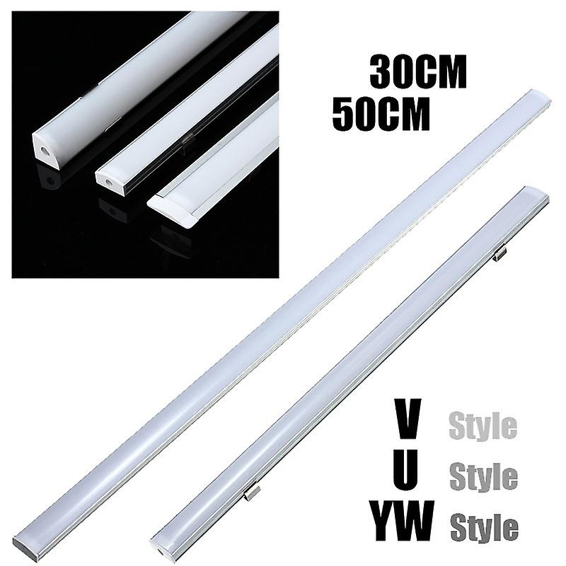 10/5/2pcs 50/30cm U/v/yw Style Aluminium Lamp Channel Holder Closet Light Strip Bar Diy For Led Strip Light Bar Cabinet Lamp(without Light Strip)