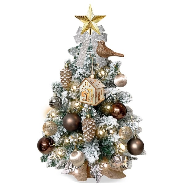 2ft Tabletop Christmas Tree with Artificial Mini Christmas Decoration