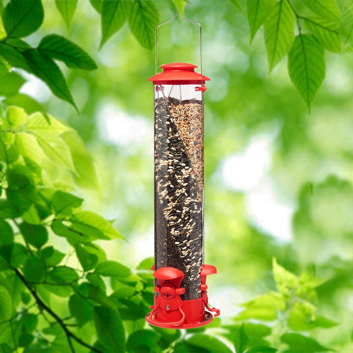 North States Triple Twist Tube Bird Feeder