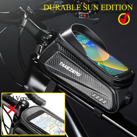 Bike Bag 2L Frame Front Tube Cycling Bag Bicycle Waterproof Phone Case Holder 7.2Inches Touchscreen Bag