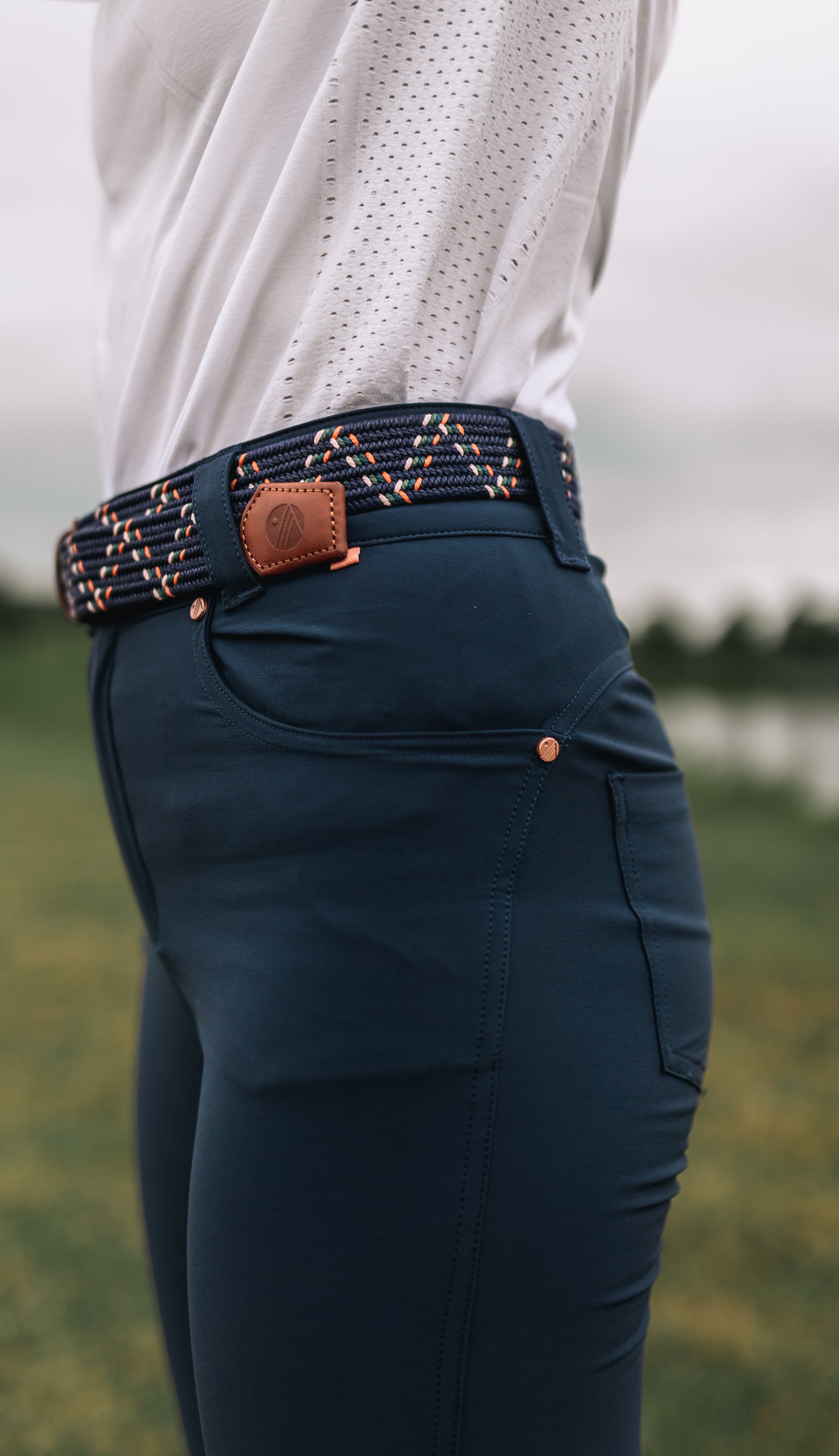 The Outdoor Braided Belt - Navy