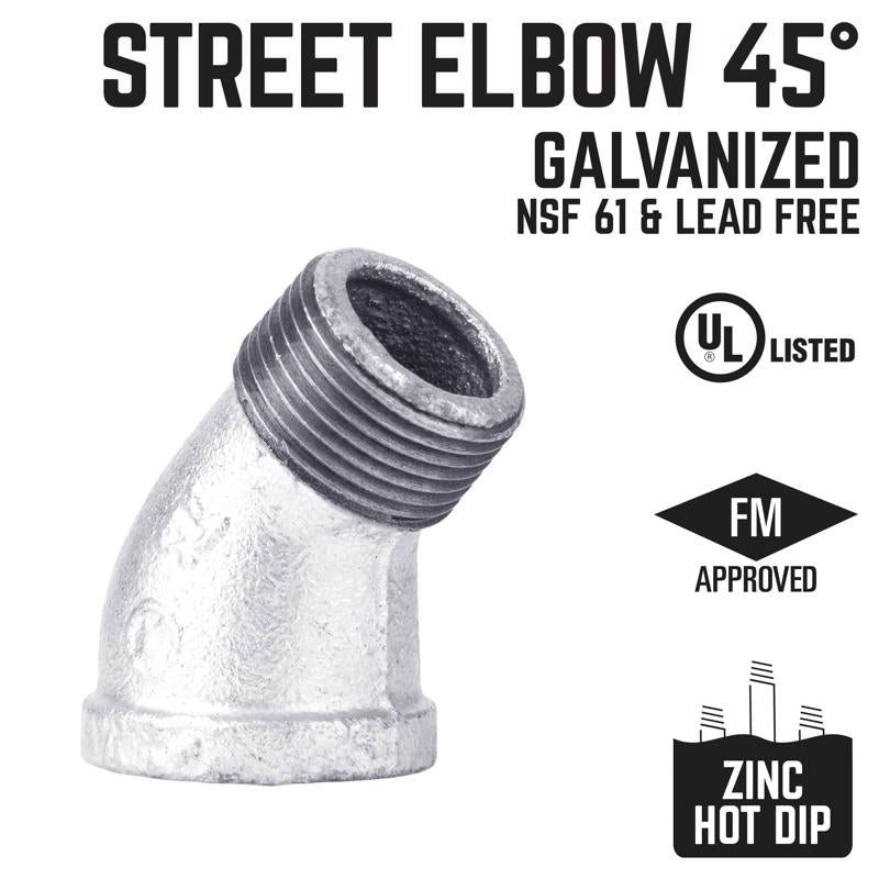 STREET ELBOW 45-1/4