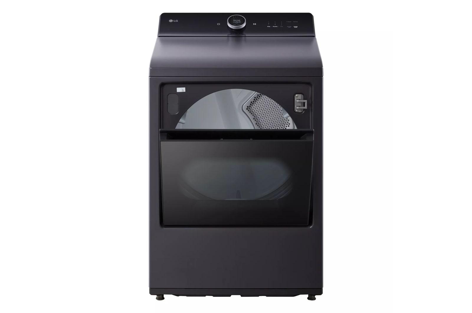 Lg DLEX8600BE 7.3 Cu. Ft. Ultra Large Capacity Rear Control Electric Dryer With Lg Easyload™ Door, Ai Sensing And Turbosteam™