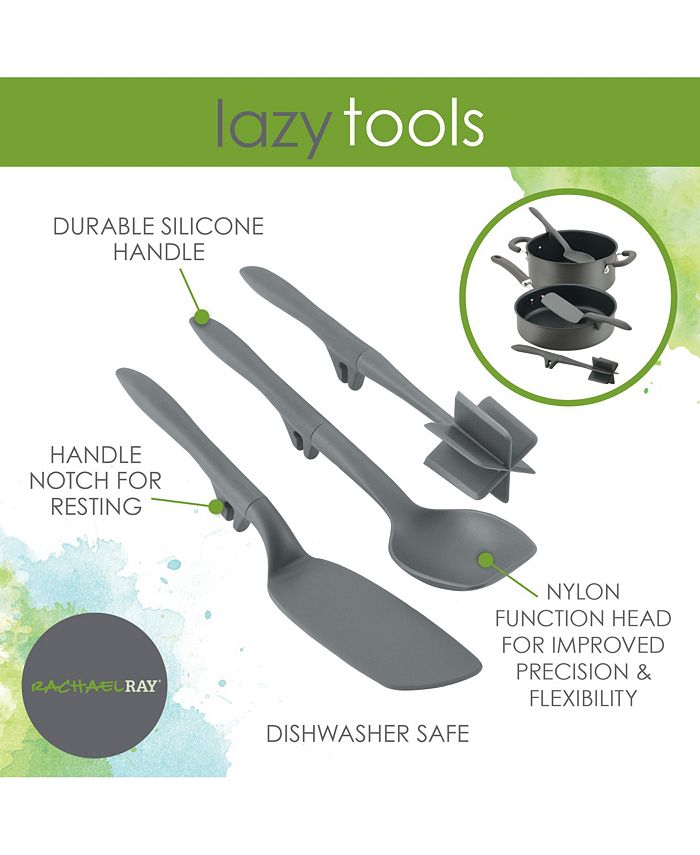 Rachael Ray Tools and Gadgets Lazy Chop and Stir， Flexi Turner， and Scraping Spoon Set