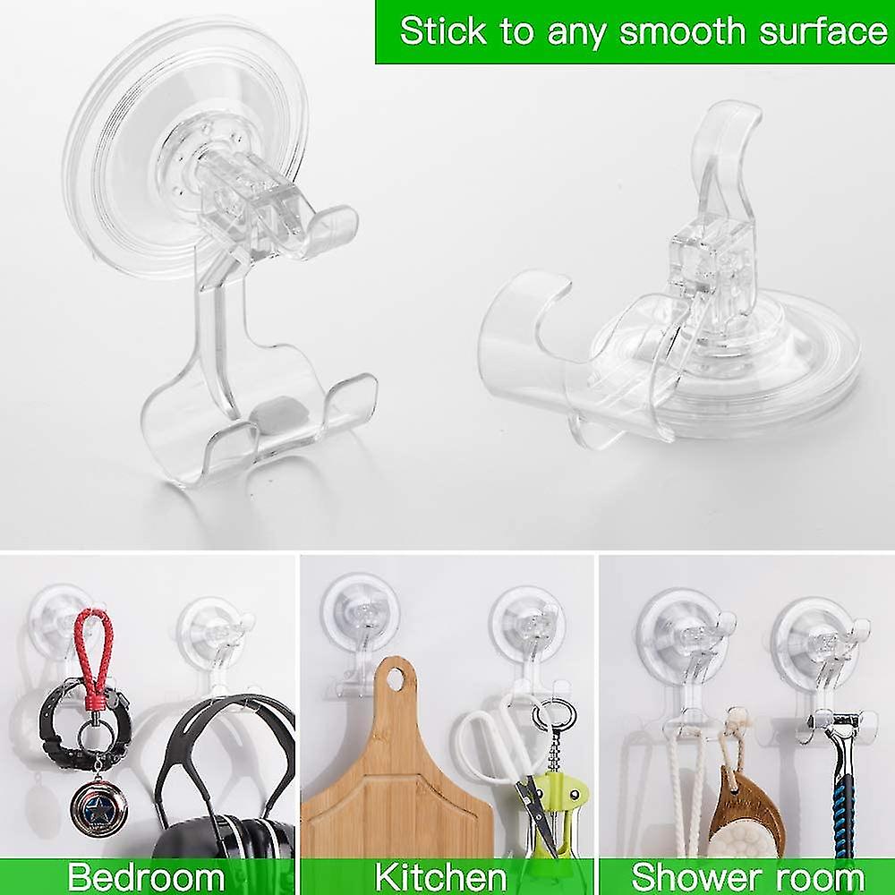 2pcs Transparent Suction Cup Hook A1315400