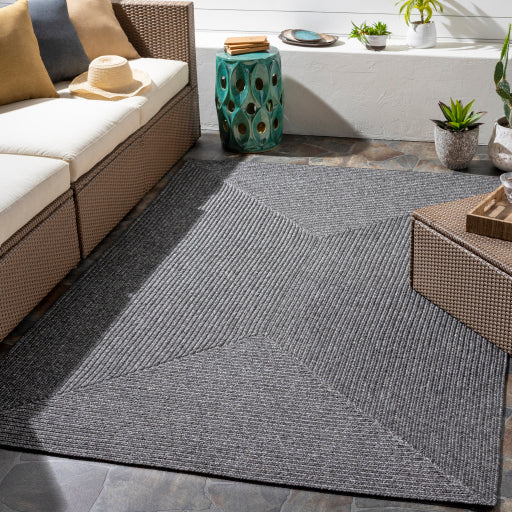 Chesapeake Bay Indoor/Outdoor Charcoal Rug