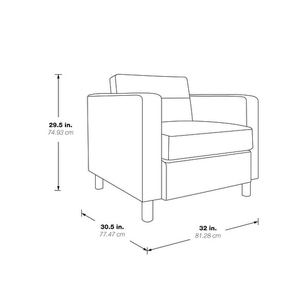 Pacific Arm Accent Chair with Chrome Legs