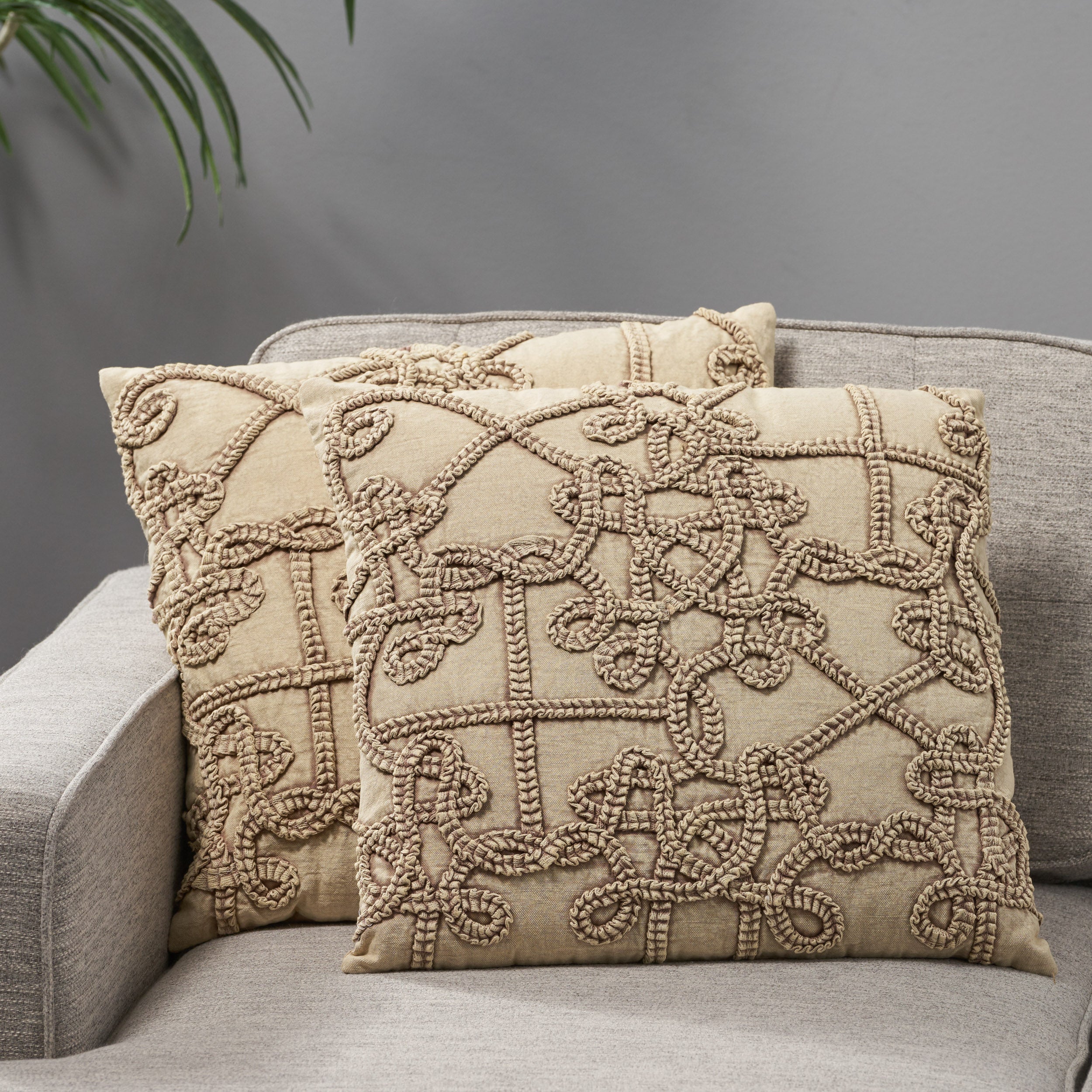 Breya Modern Cotton Throw Pillow