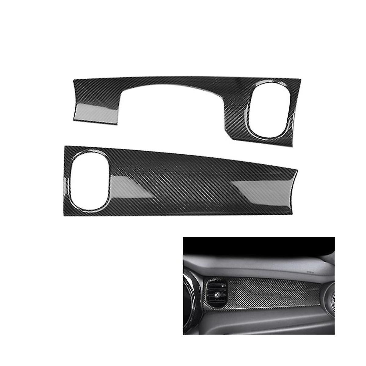 Carbon Fiber Central Control Instrument Panel Decorative Cover Trim Sticker For F55 F56 F57 2021 20