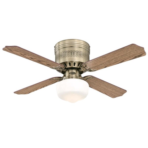 Westinghouse Lighting Casanova  42-Inch 4-Blade Indoor Ceiling Fan with LED Light and Opal Schoolhouse Glass Shopping - The Best Deals on Ceiling Fans | 39655596