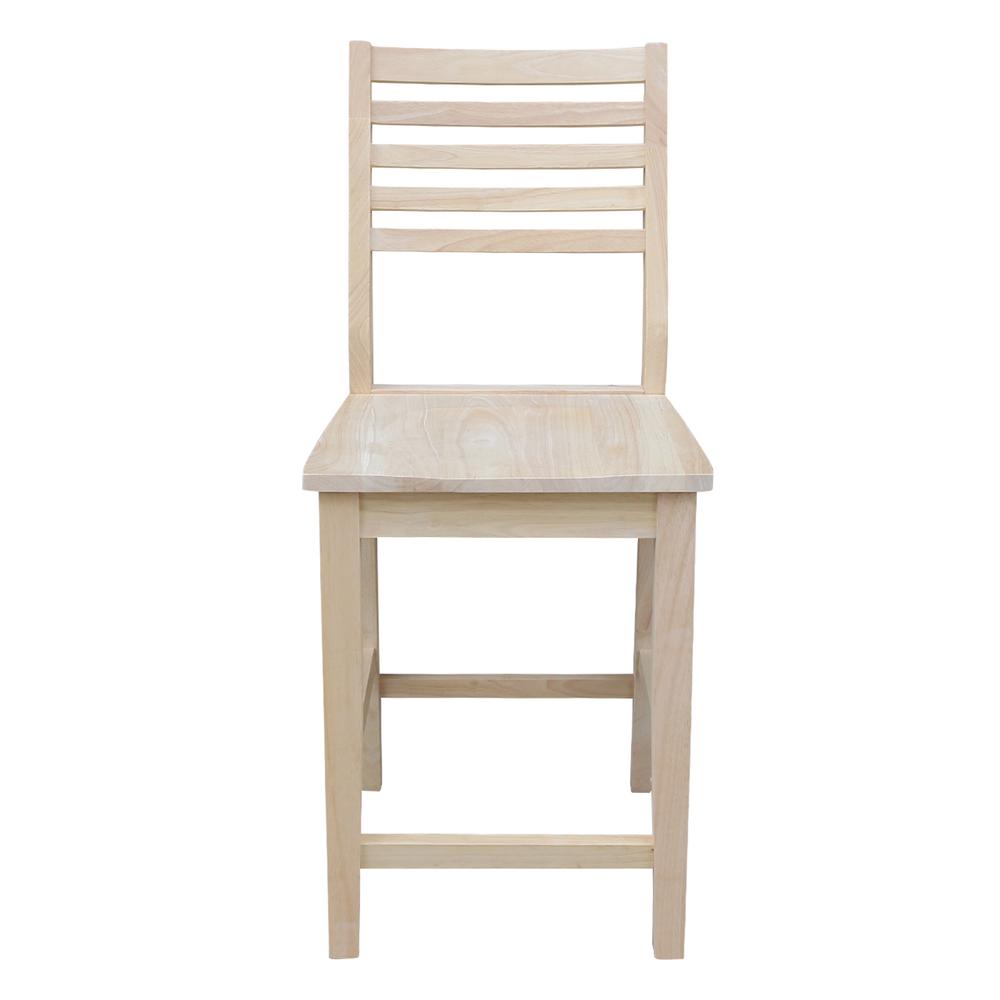 Aspen Counterheight Slat Stool - Unfinished