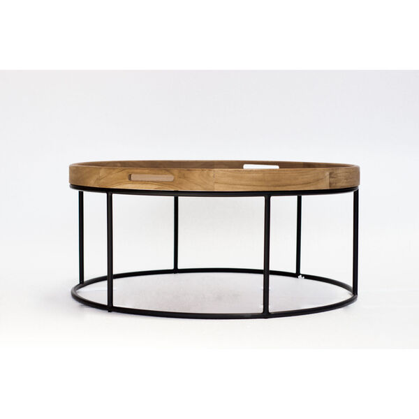 Berkeley Natural and Iron Coffee Table