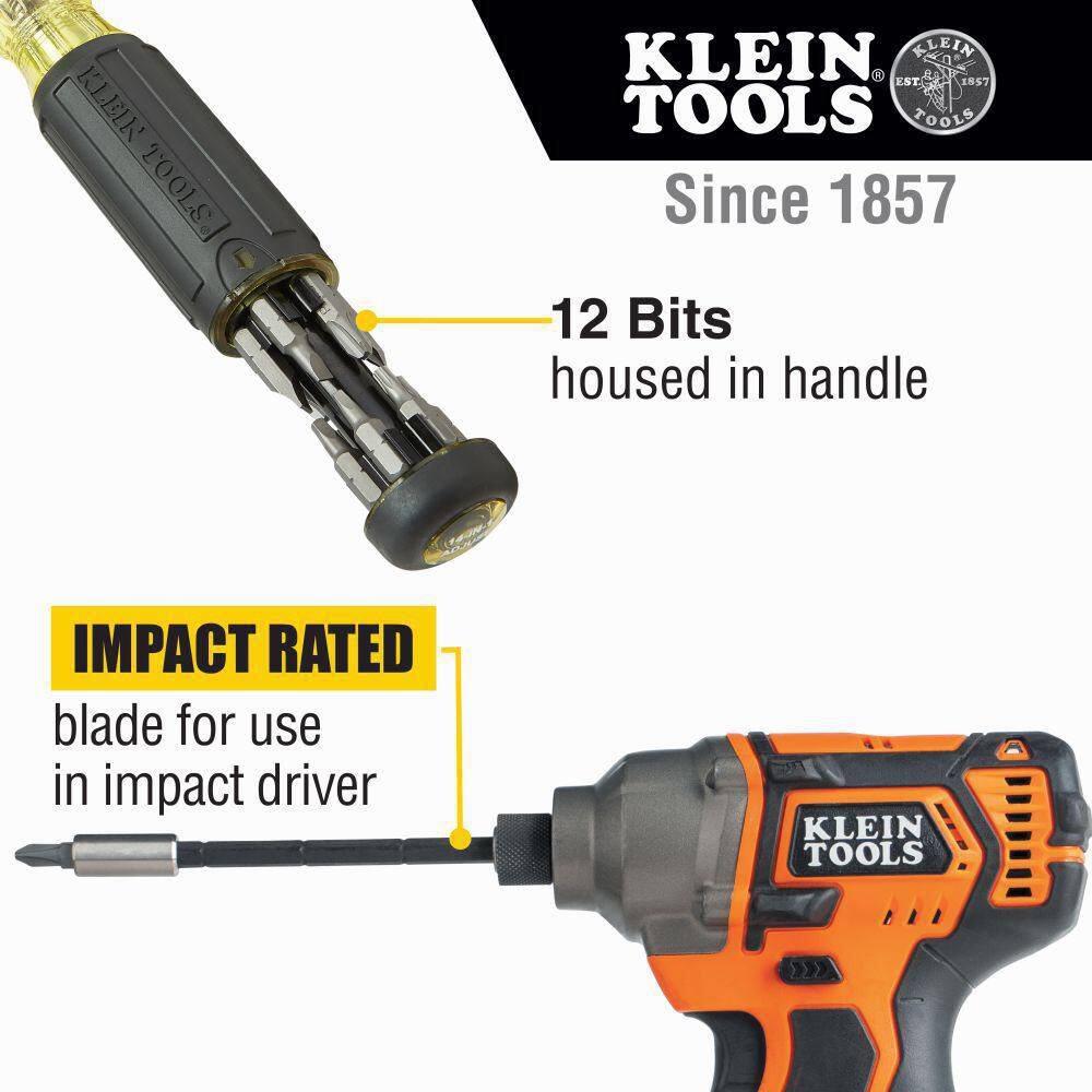 Klein Tools 14-in-1 Multi-Bit Adjustable Length Screwdriver 32303