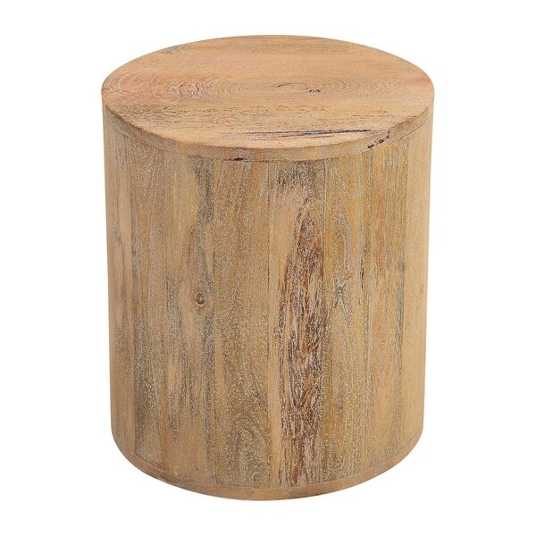 Caden Wood Drum Coffee Table