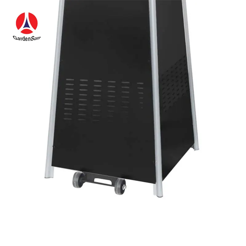 Factory directly supply glass tube pyramid patio heater  tower patio gas heater garden heaters patio