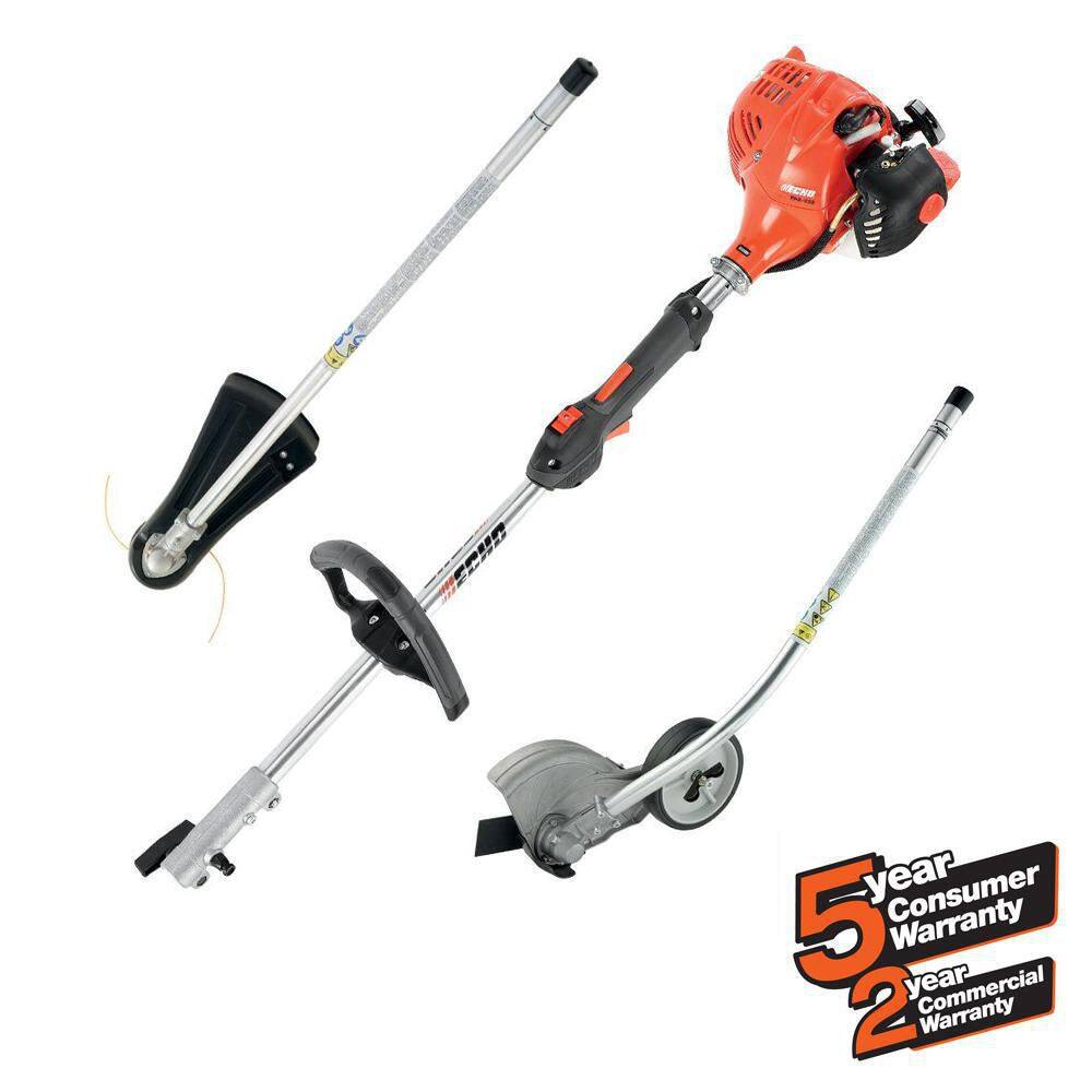 ECHO 21.2 cc Gas 2-Stroke PAS Straight Shaft Trimmer Edger and Power Pole Saw Attachment Combo Kit (3-Tool) V-AAFJAD