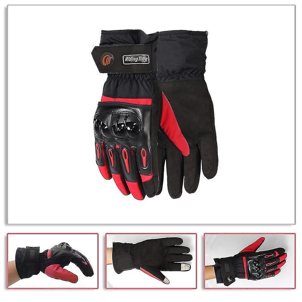 Riding Tribe Mtv-08 One Pair Cycling Gloves Keeping Warm Winter Gloves Touch Screen Hard Shell Outdo