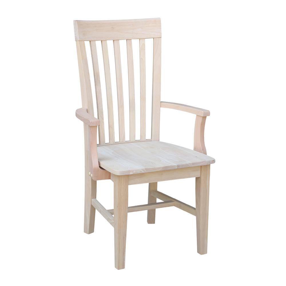 International Concepts Unfinished Wood Mission Dining Chair C-465A