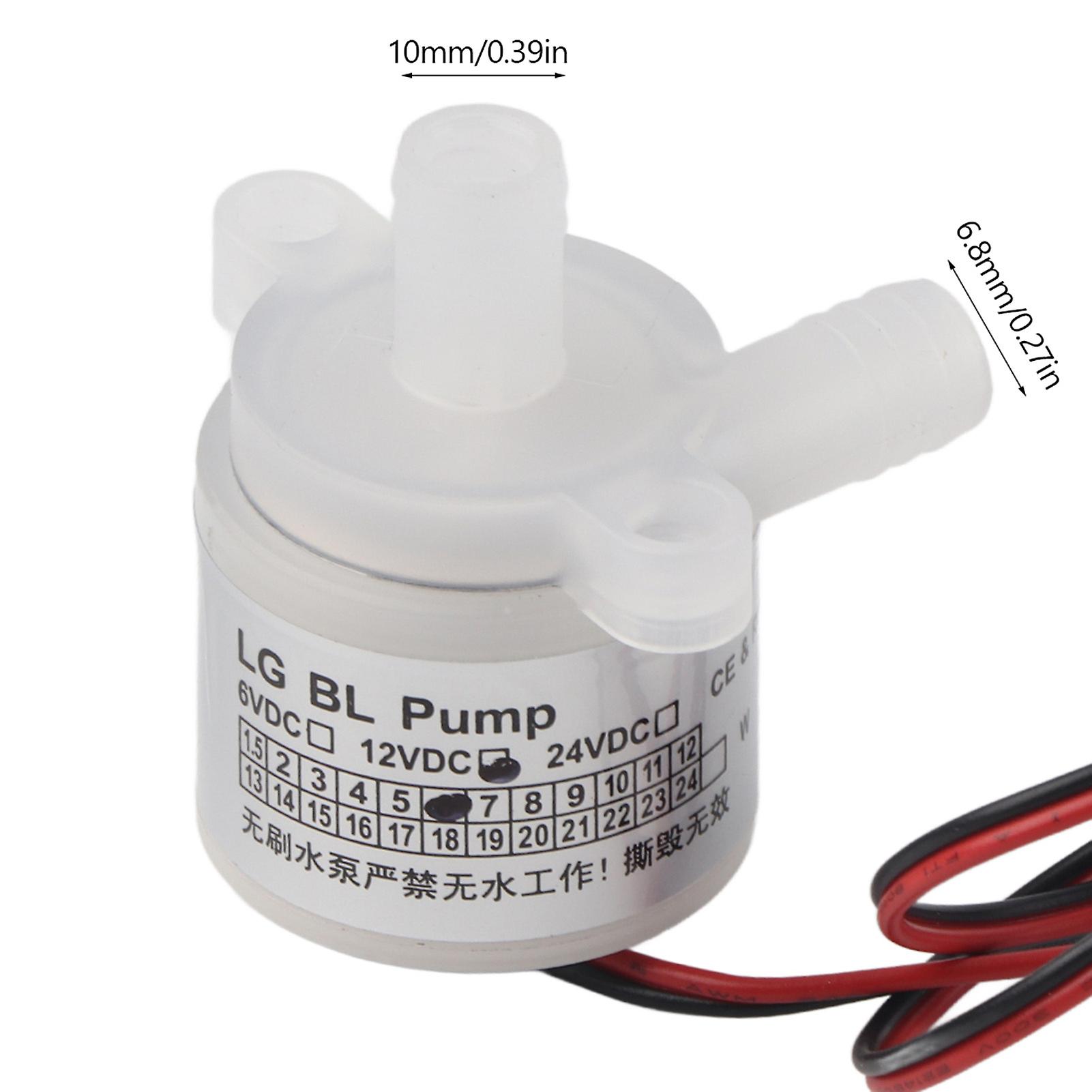 1 Pcs White Mini Food Grade Brushless Water Pump 12v Dc 6w For Medical Instruments