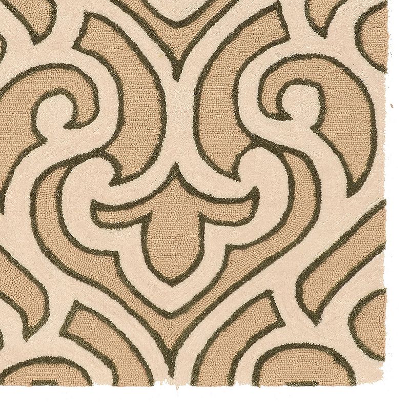 Linon Trio Neutral Design Rug