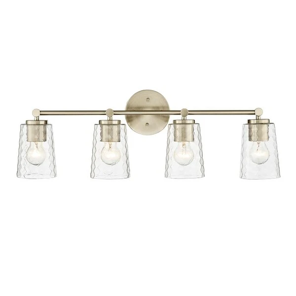 Millennium Lighting Ashli 2 Light Vanity Light with Clear Honeycomb Glass Shades