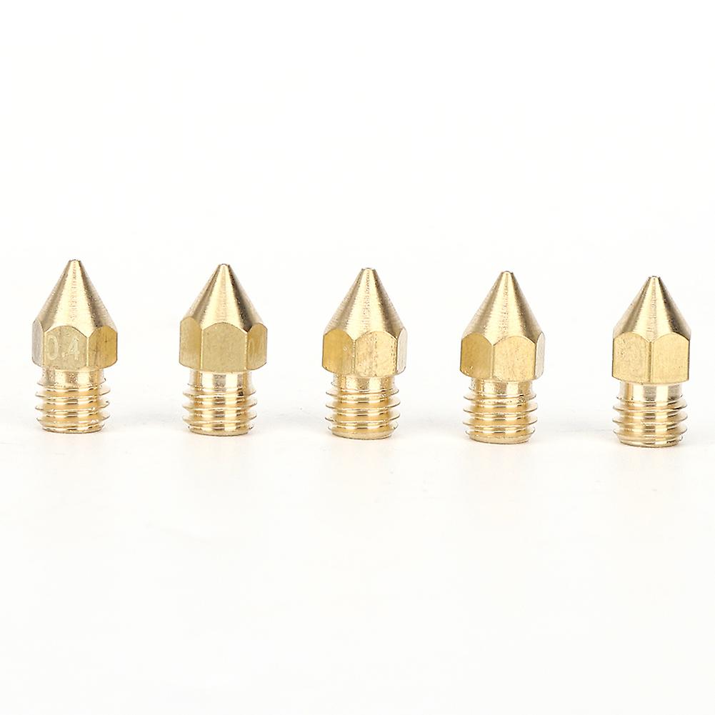 50pcs/set Mk8 Pointed Brass Nozzle With Lettering 3d Printer Accessories 13 X 6mm