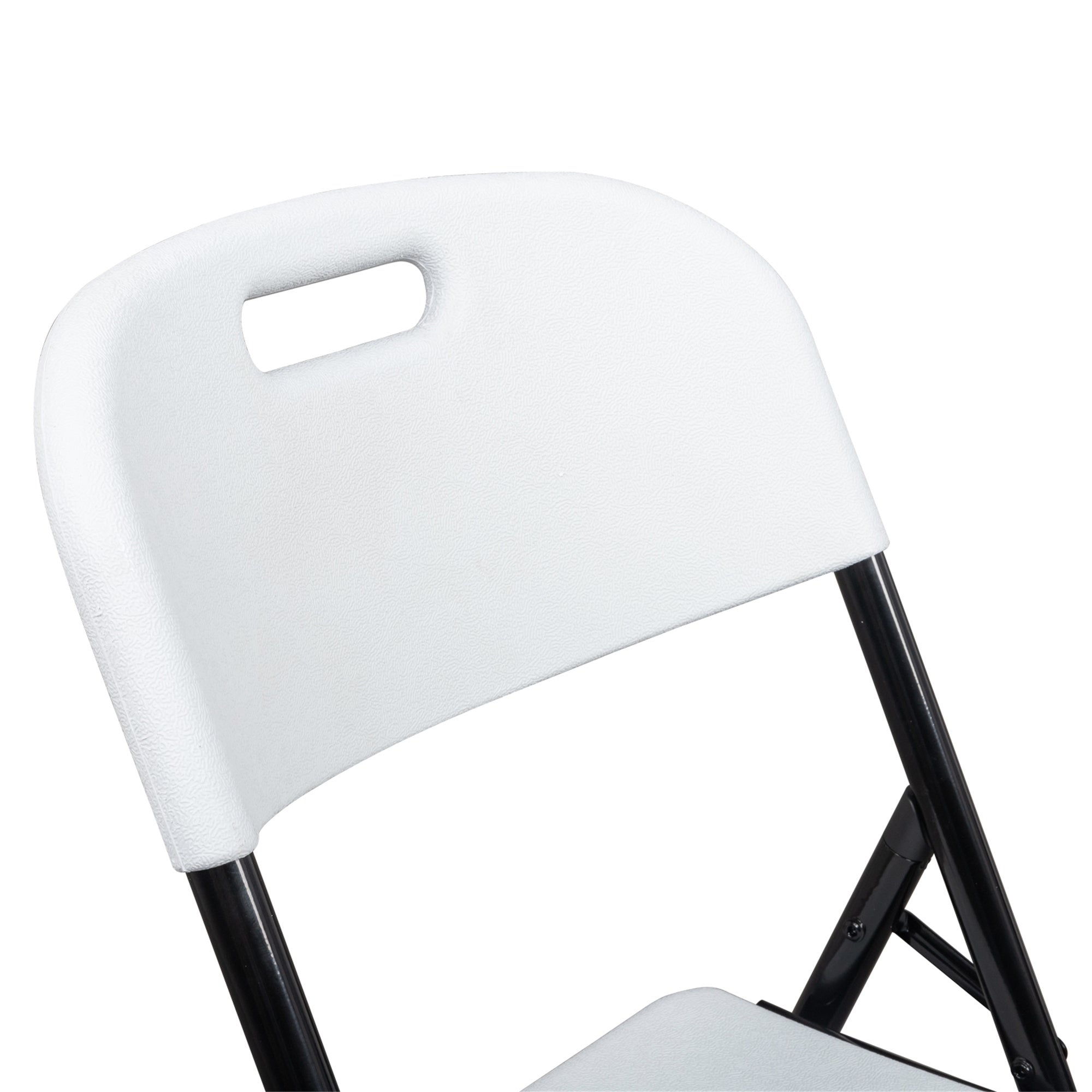 Astm-Certified Back Folding Chair White 4-Pack Stackable Wedding Party Event