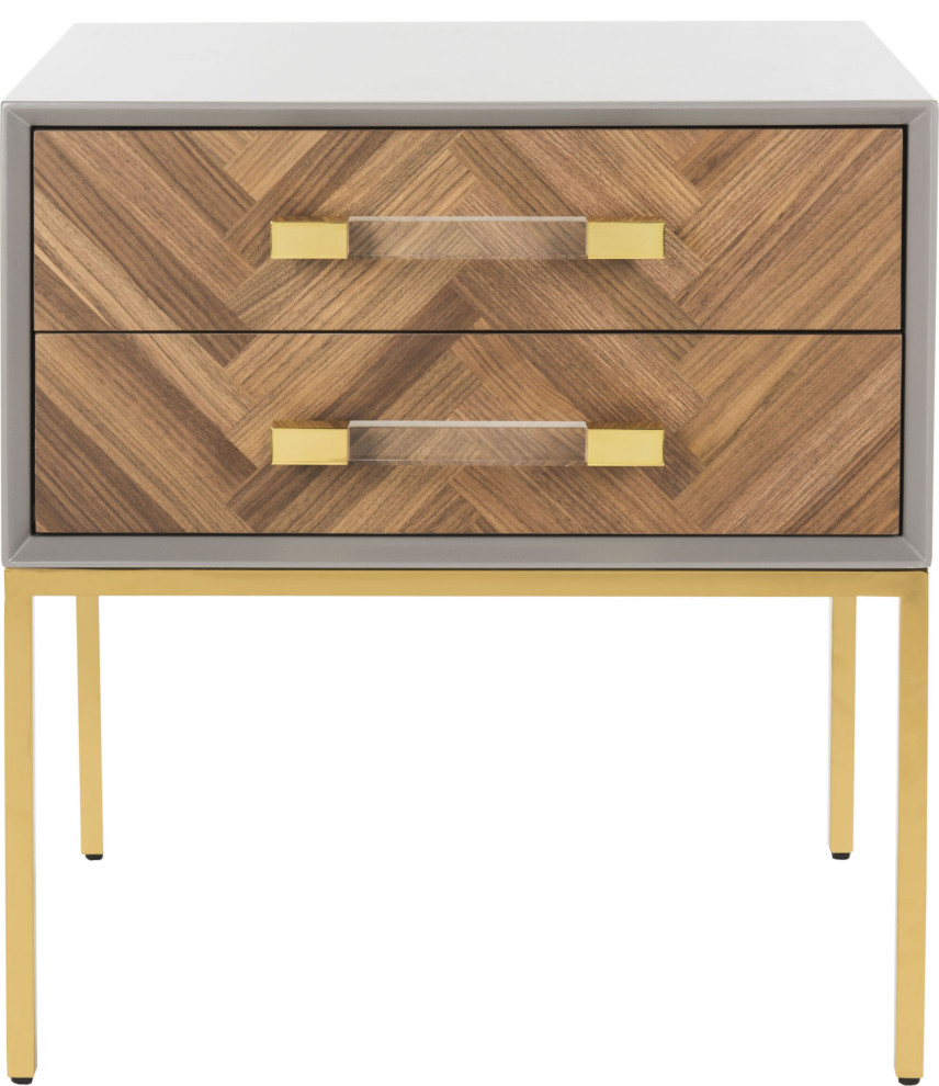 Sanford 2 DRAWER Side Table   Contemporary   Side Tables And End Tables   by HedgeApple  Houzz