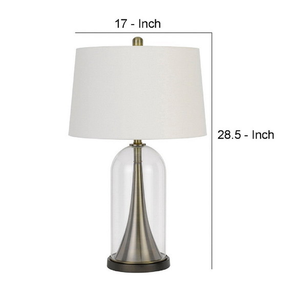 Benjara BM272229 45 Inch Metal Table Lamp  Dimmer ...