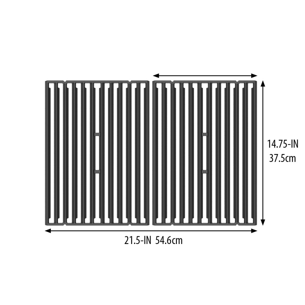 14.8″ X 10.75″ Cast Iron MONARCH 300/CROWN (T32) Cooking Grids ; 2pc