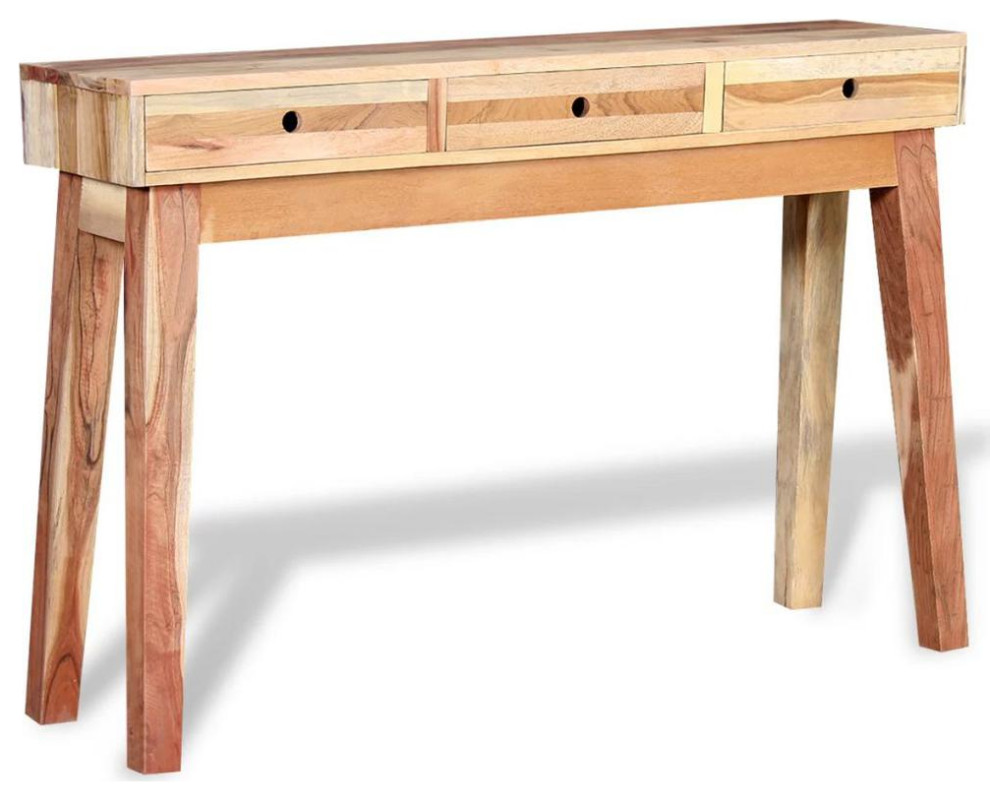 Vidaxl Console Table Solid Reclaimed Wood  244238   Rustic   Side Tables And End Tables   by vidaXL LLC  Houzz