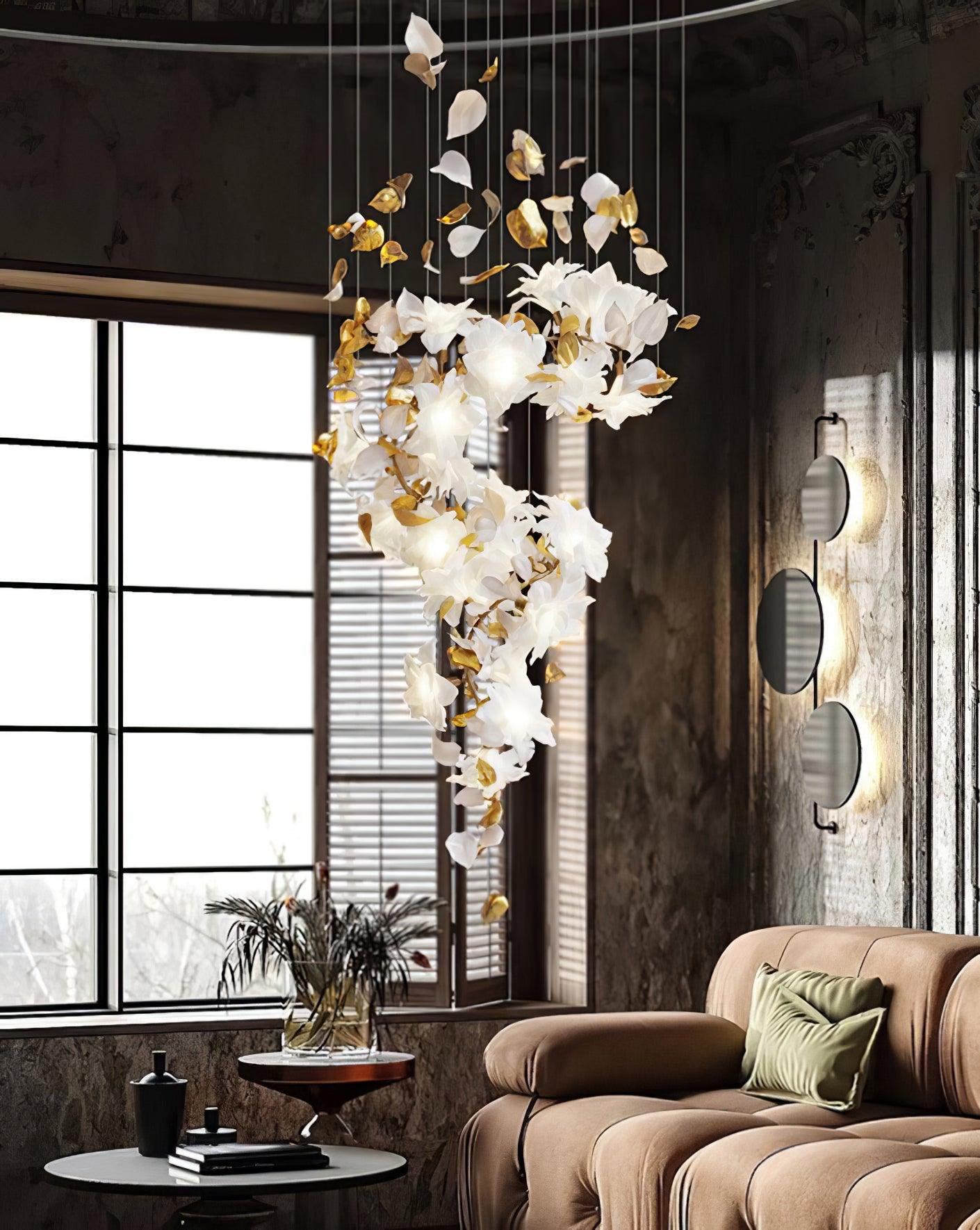 Flying Flowers Fluttering Chandelier